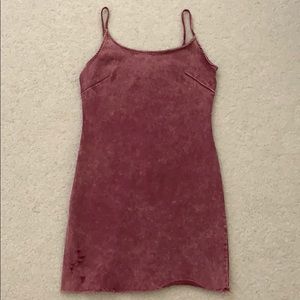 Distressed, pink, dress